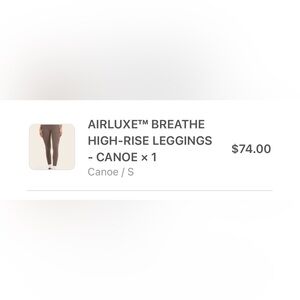 Set active airluxe High-Rise Leggings - Canoe (S)